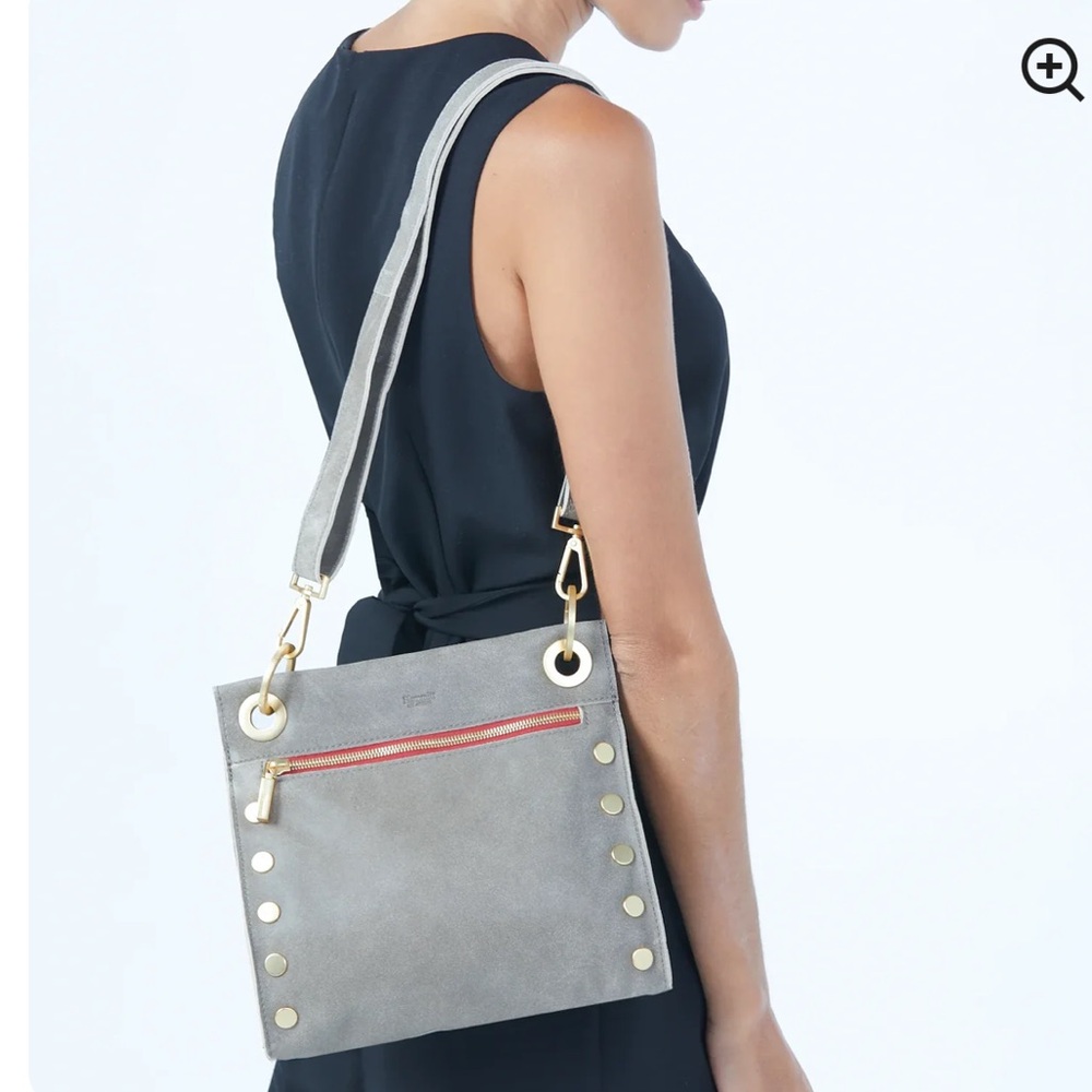 Hammitt Speckled Cream Leather Crossbody with Gold Hardware - Picture 2 of 16